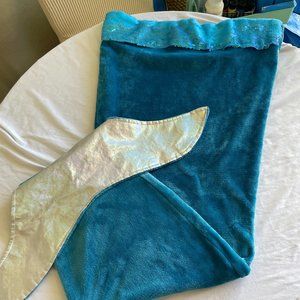 Blue Mermaid Tail Blanket